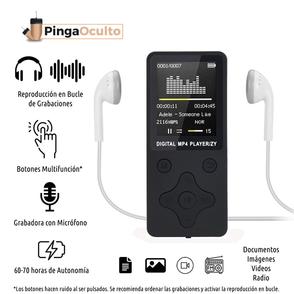 MP3 para Pinganillos Exámenes PingaOculto