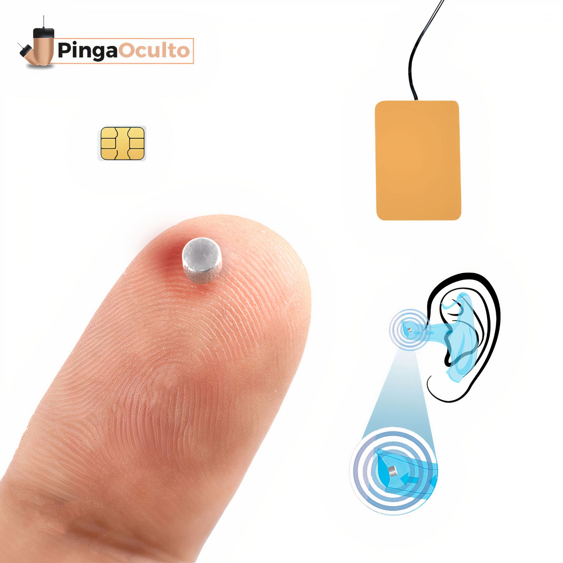 PingaOculto Auricolari Spia Bluetooth per Esami Nano Mini