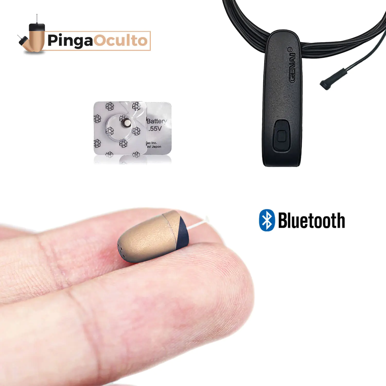 Auricolare Bluetooth Vip Pro SuperMini - PingaOculto ®