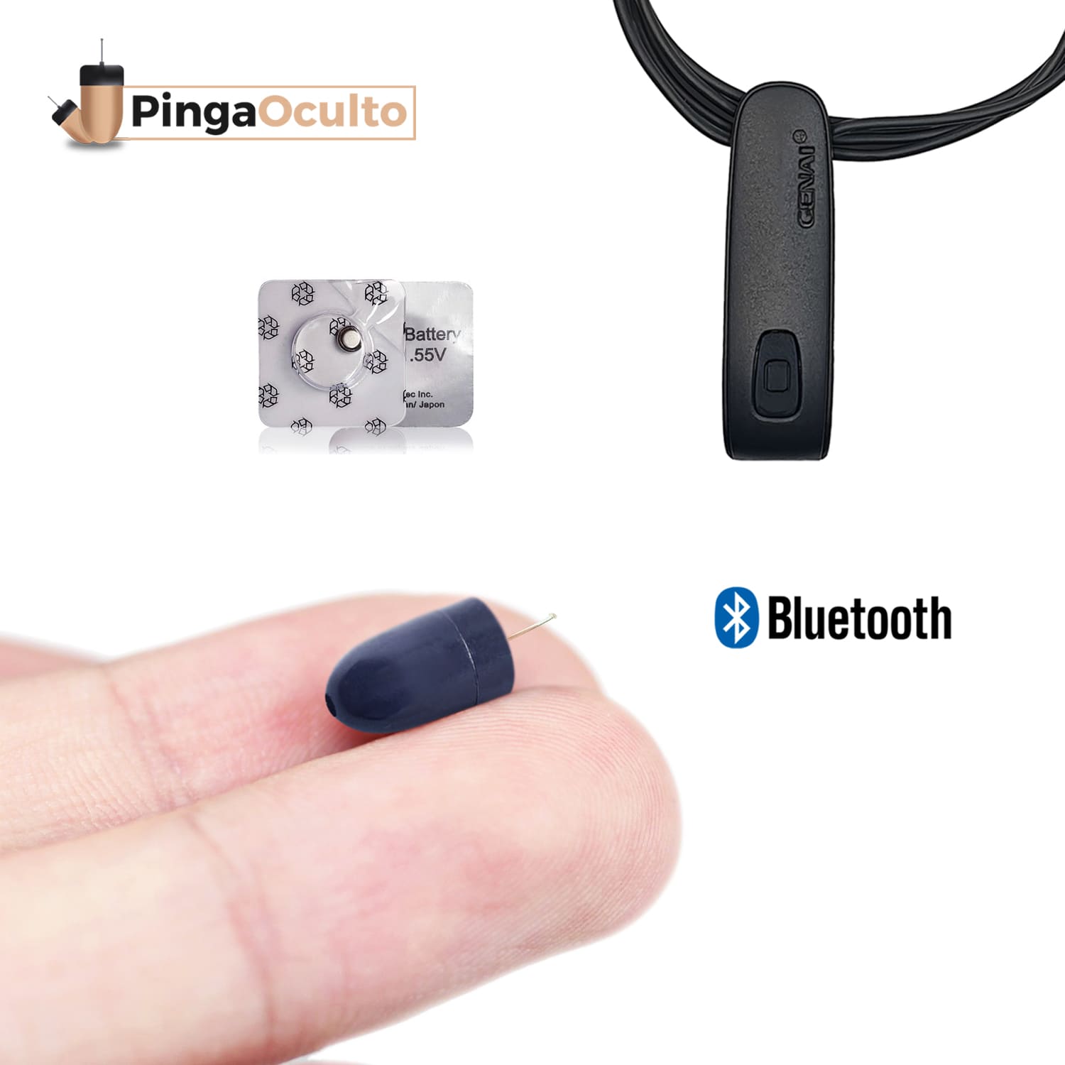 Vip Pro UltraMini Bluetooth earpiece - PingaOculto ®