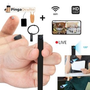 Cámara Espía Wifi Oculta en Ropa para Exámenes con Pinganillo PingaOculto