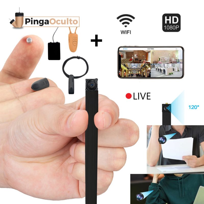 Hidden Wifi Spy Camera in Clothes for Exams with Earpiece PingaOculto
