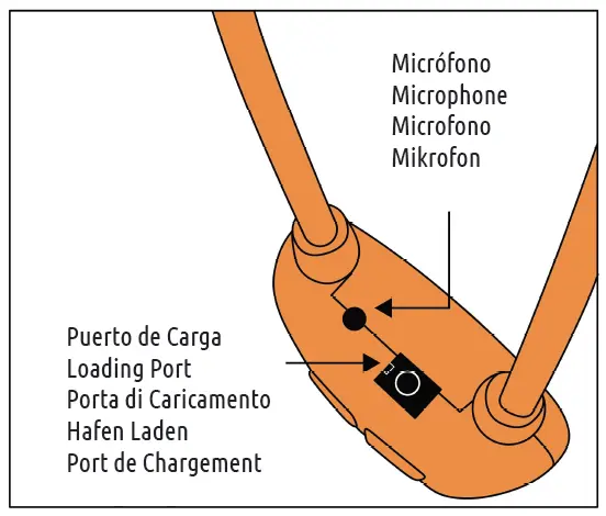 Carga y Micrófono Pinganillo Nano V4