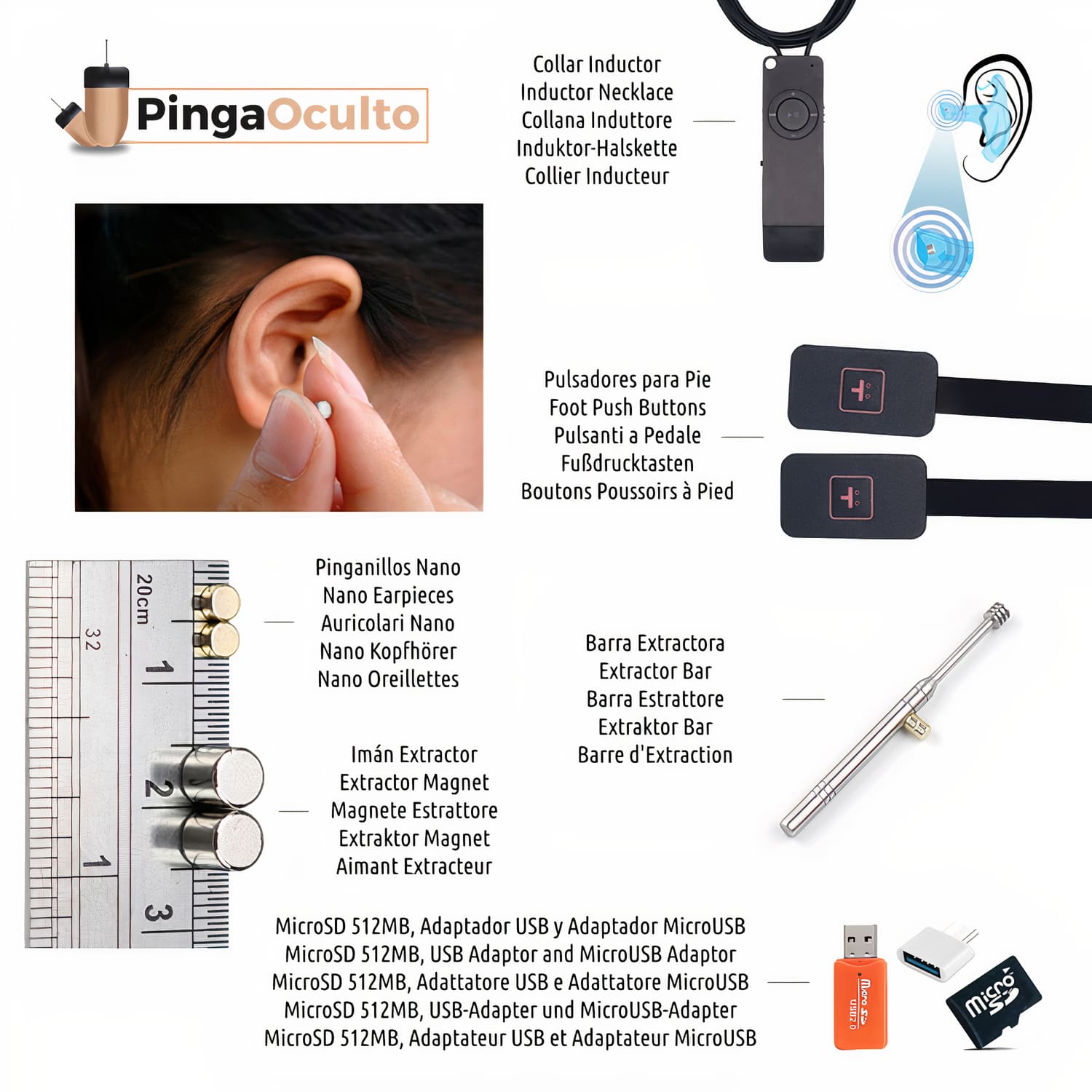 Pinganillo Bluetooth - PingaOculto ®