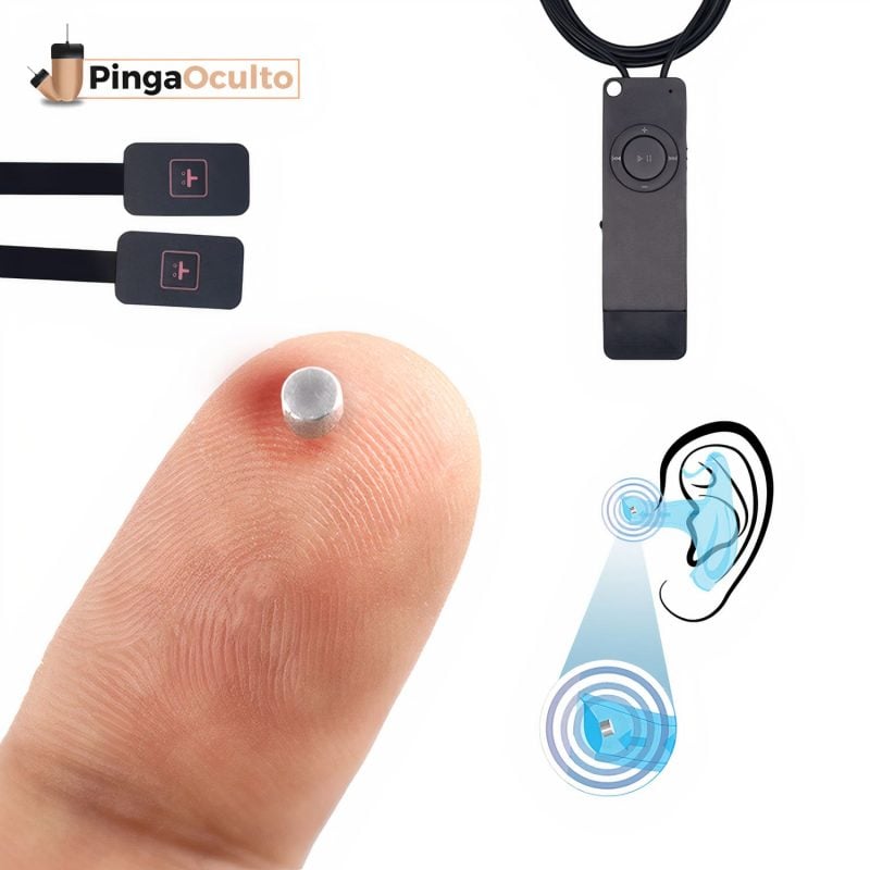 Fone de ouvido com botão de pressão Nano V2 PingaOculto