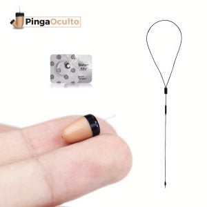 PingaOculto Pinganillo Bluetooth Examenes Boligrafo con Anillo VIP Pro  Oculto Invisible para Movil con Micrófono - Auricular Espia Inalambrico