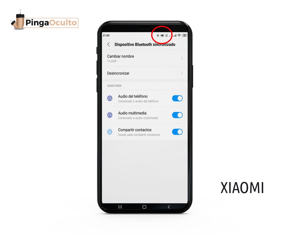 Ver Porcentaje Batería Pinganillo Nano V4 Xiaomi