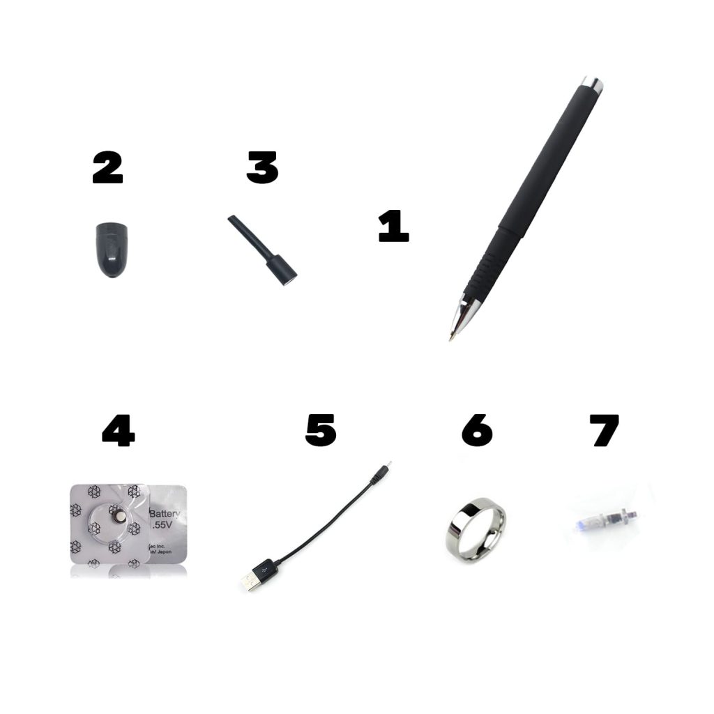 Instrucciones Bolígrafo Bluetooth Pinganillo Vip Pro UltraMini 2 Contenido Kit Bolígrafo Bluetooth Vip Pro UltraMini