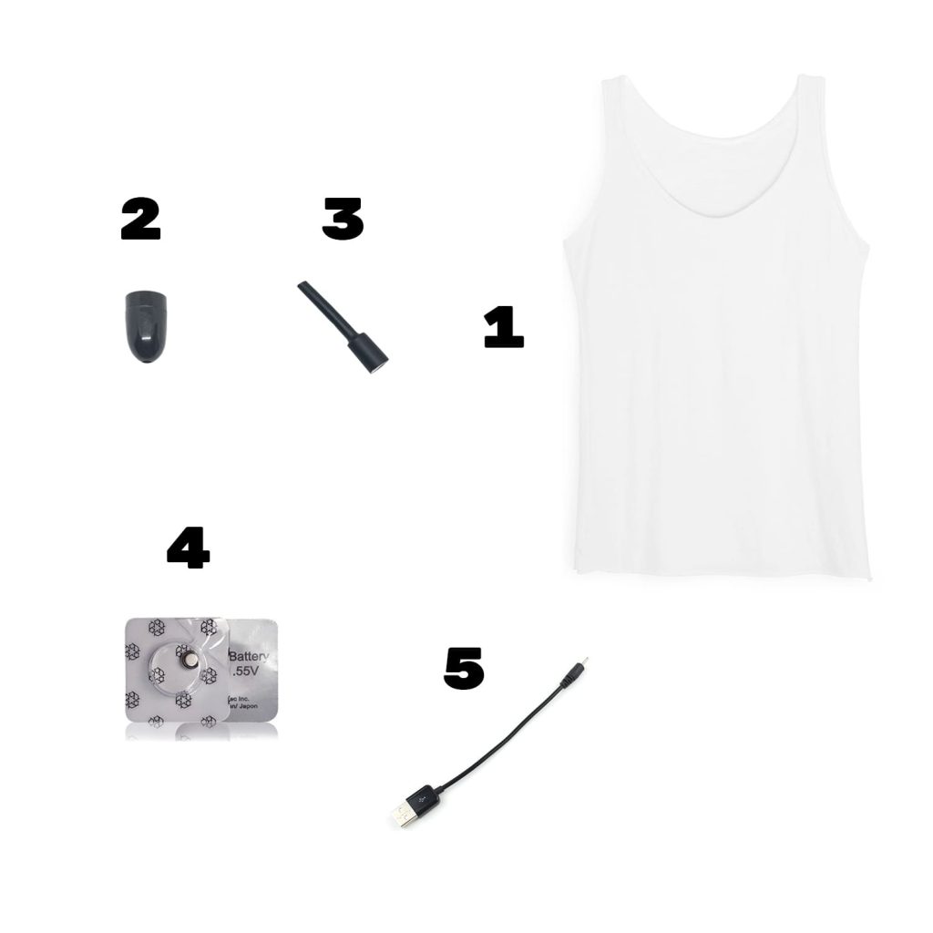 Contenido Kit Camiseta Bluetooth Pinganillo Vip Pro UltraMini