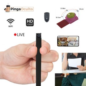 Cámara Botón Espía Wifi Oculta Para Exámenes + Pinganillo Vip Pro UltraMini