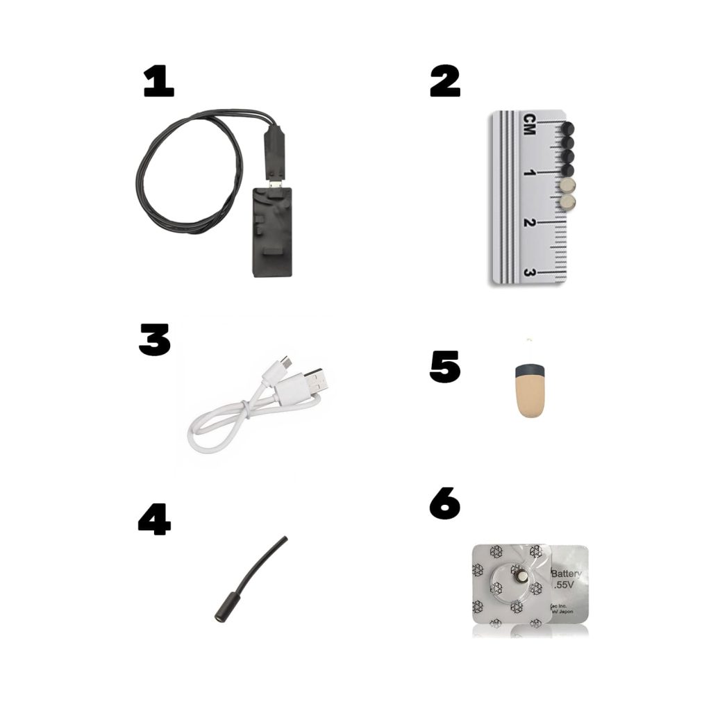 Contenido Kit Pinganillo Nano V8 Vip Pro SuperMini