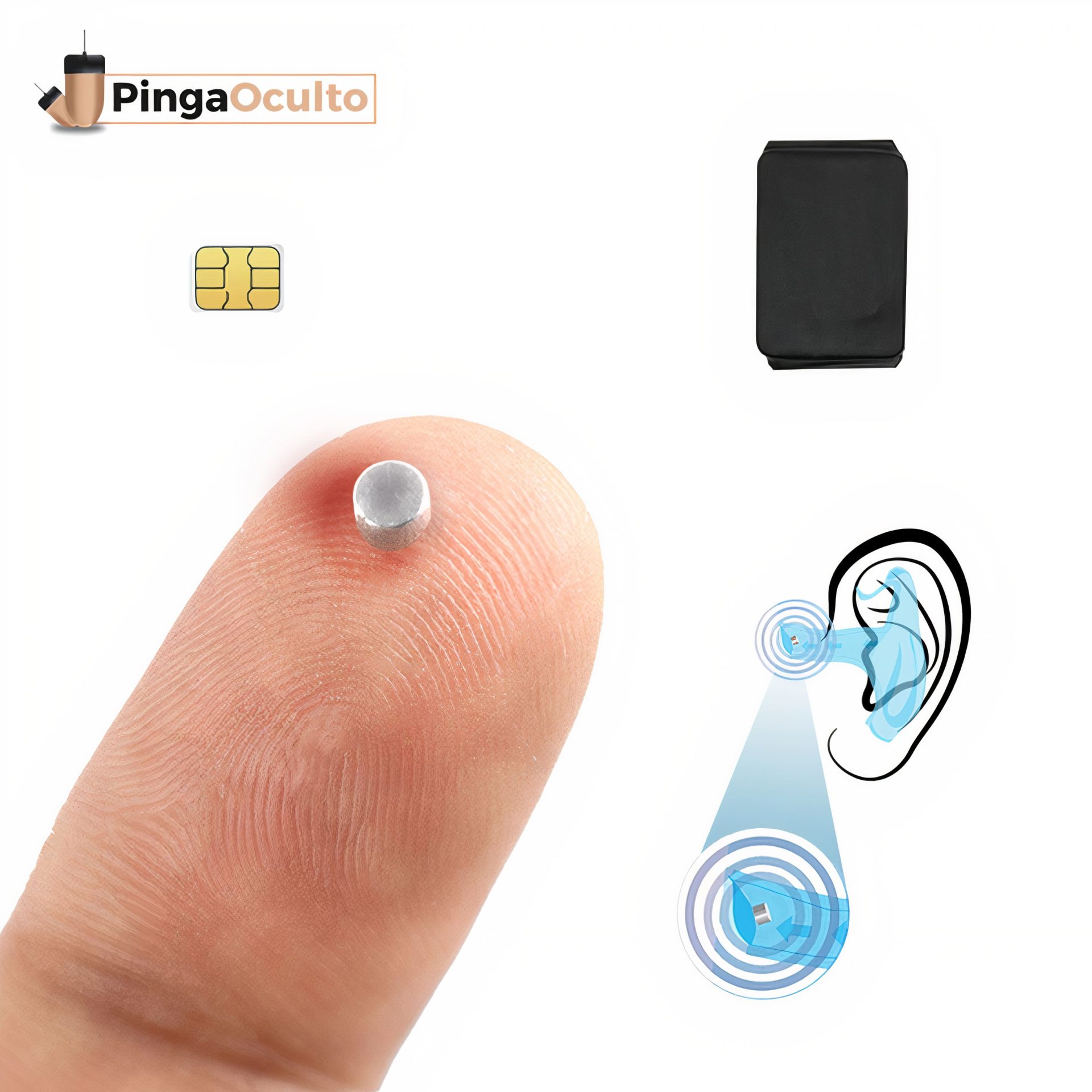 Nano Earpiece GSM Inductor Piece PingaOculto