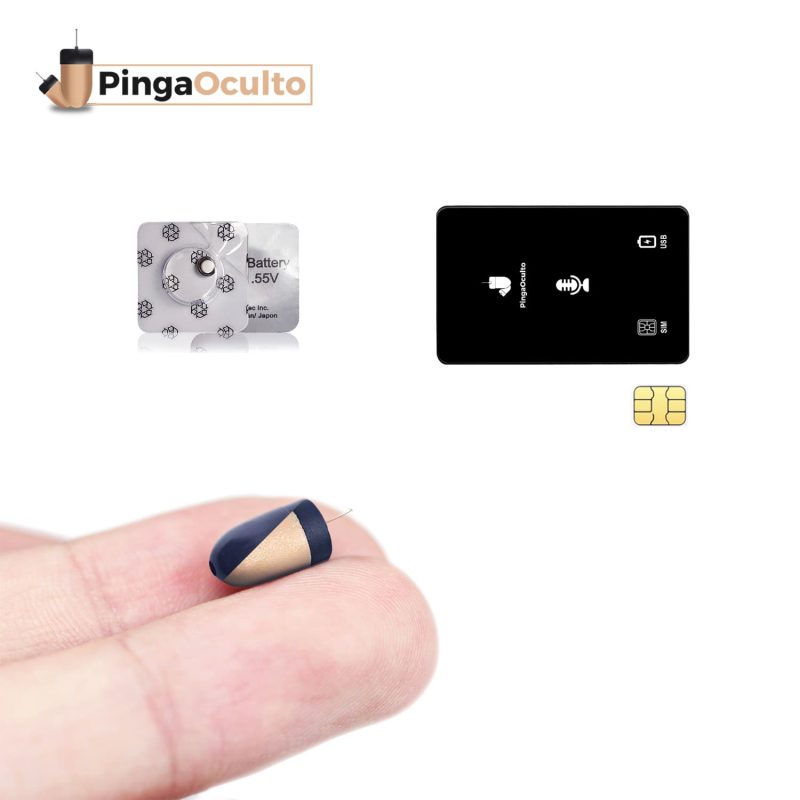 Cartão GSM Pinganillo Vip Pro Super-UltraMini PingaOculto hilo