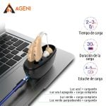 Audífono Amplificador de Sonido Auditivo Externo Recargable Par Beis 3