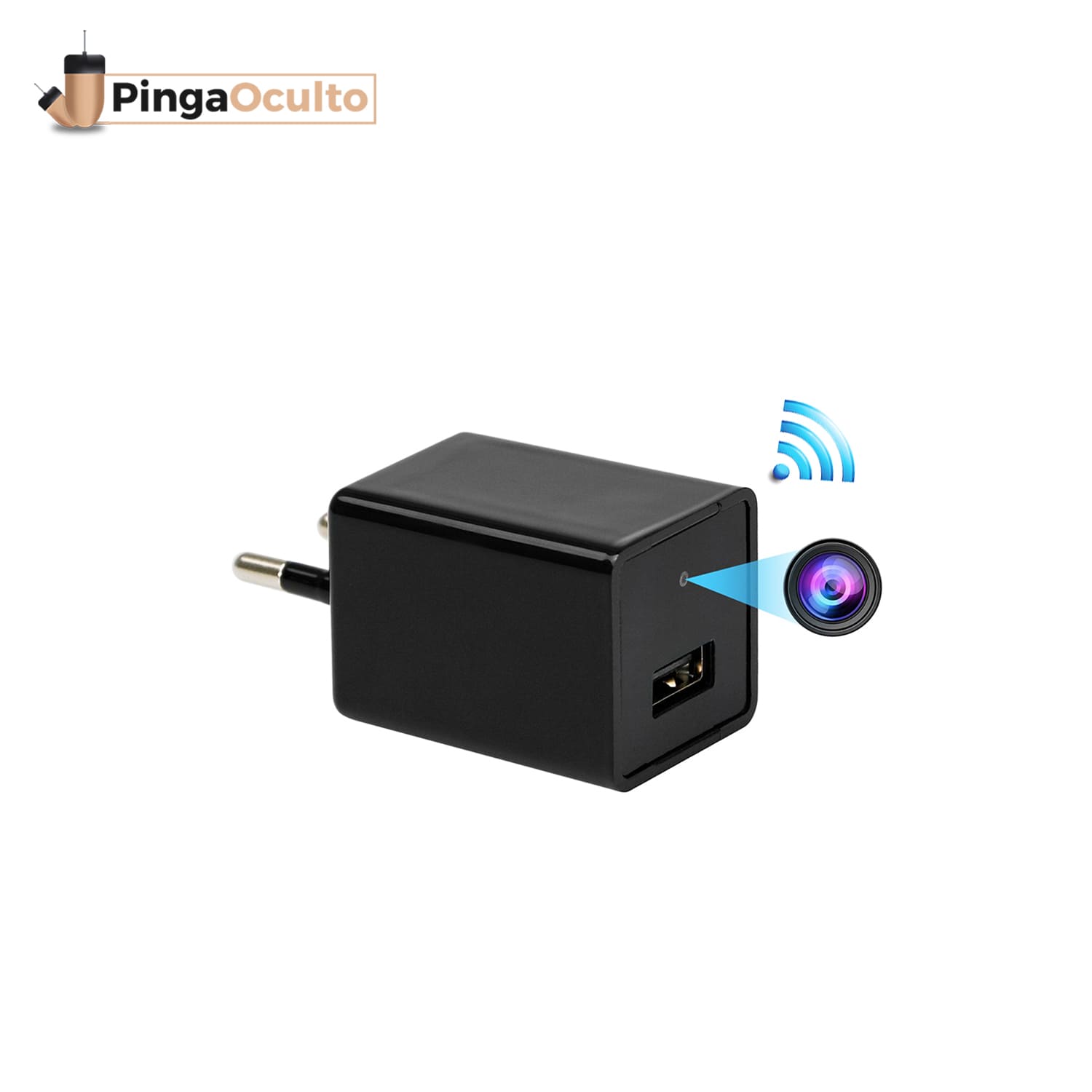 Cargador Cámara Espía Full HD Wifi (1)