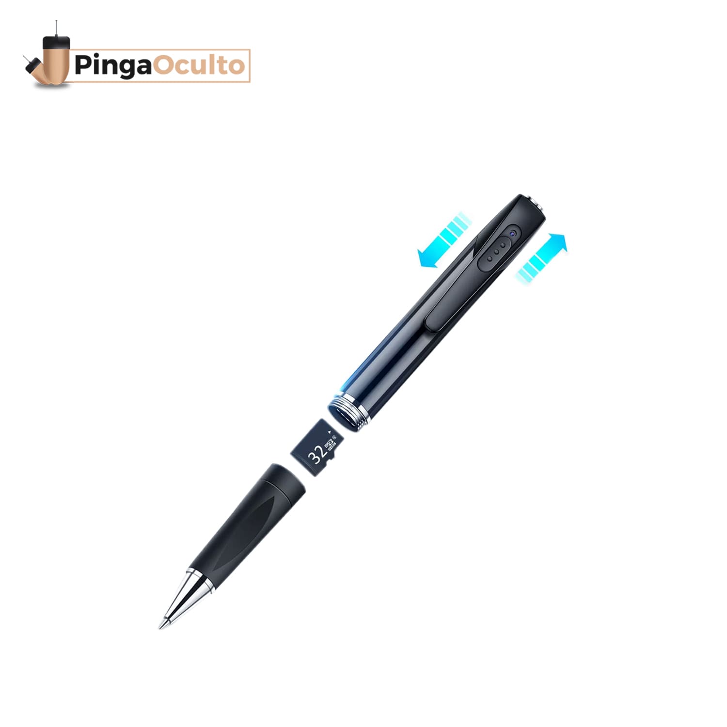 Stylo caméra espion Full HD - PingaOculto