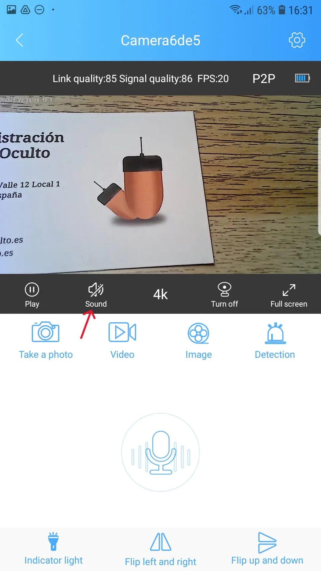 Instruktioner Spy Camera Wifi-knapp 61 9.5 Mikrofonkamera