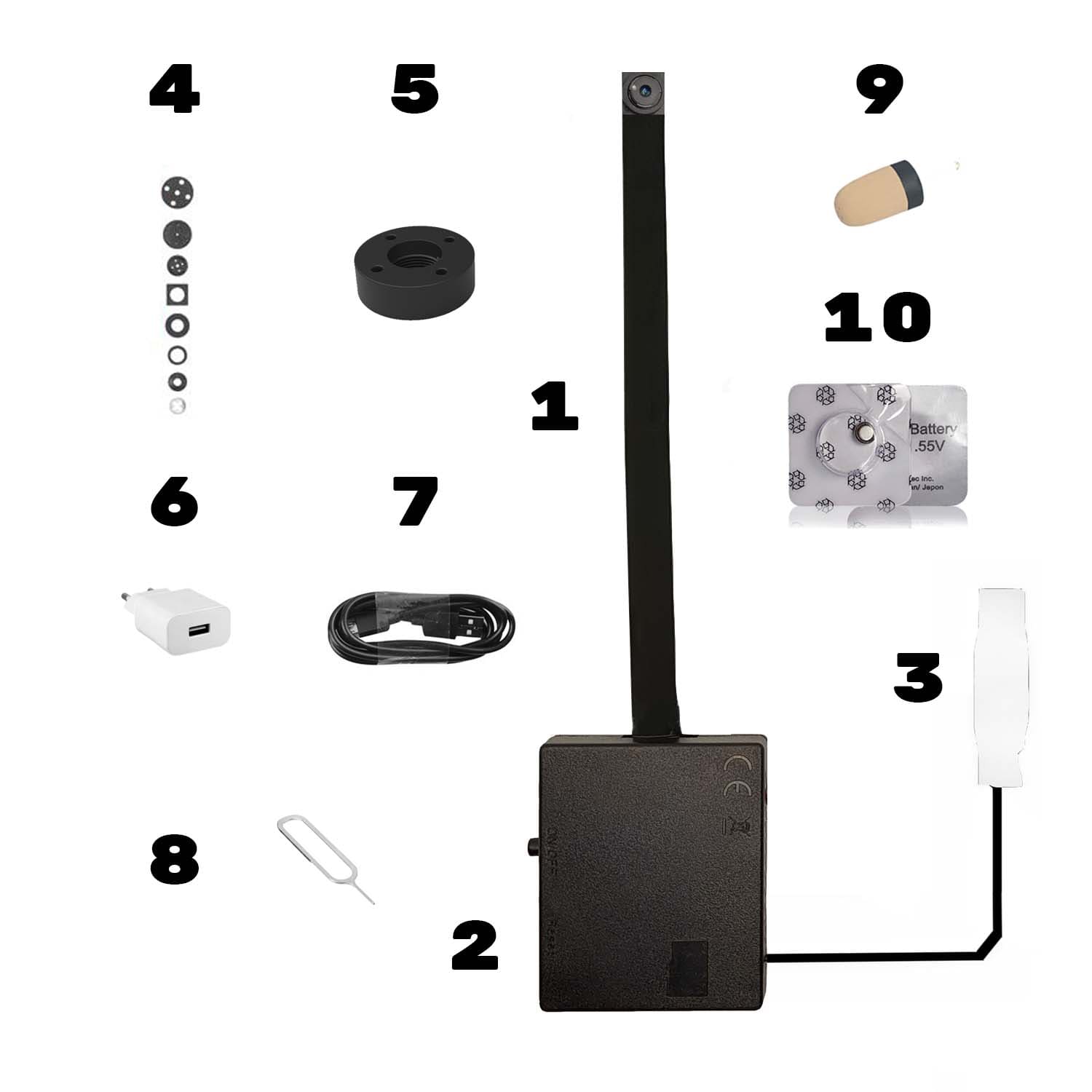 Instrucciones Cámara Espía Wifi Pro Oculta Para Exámenes