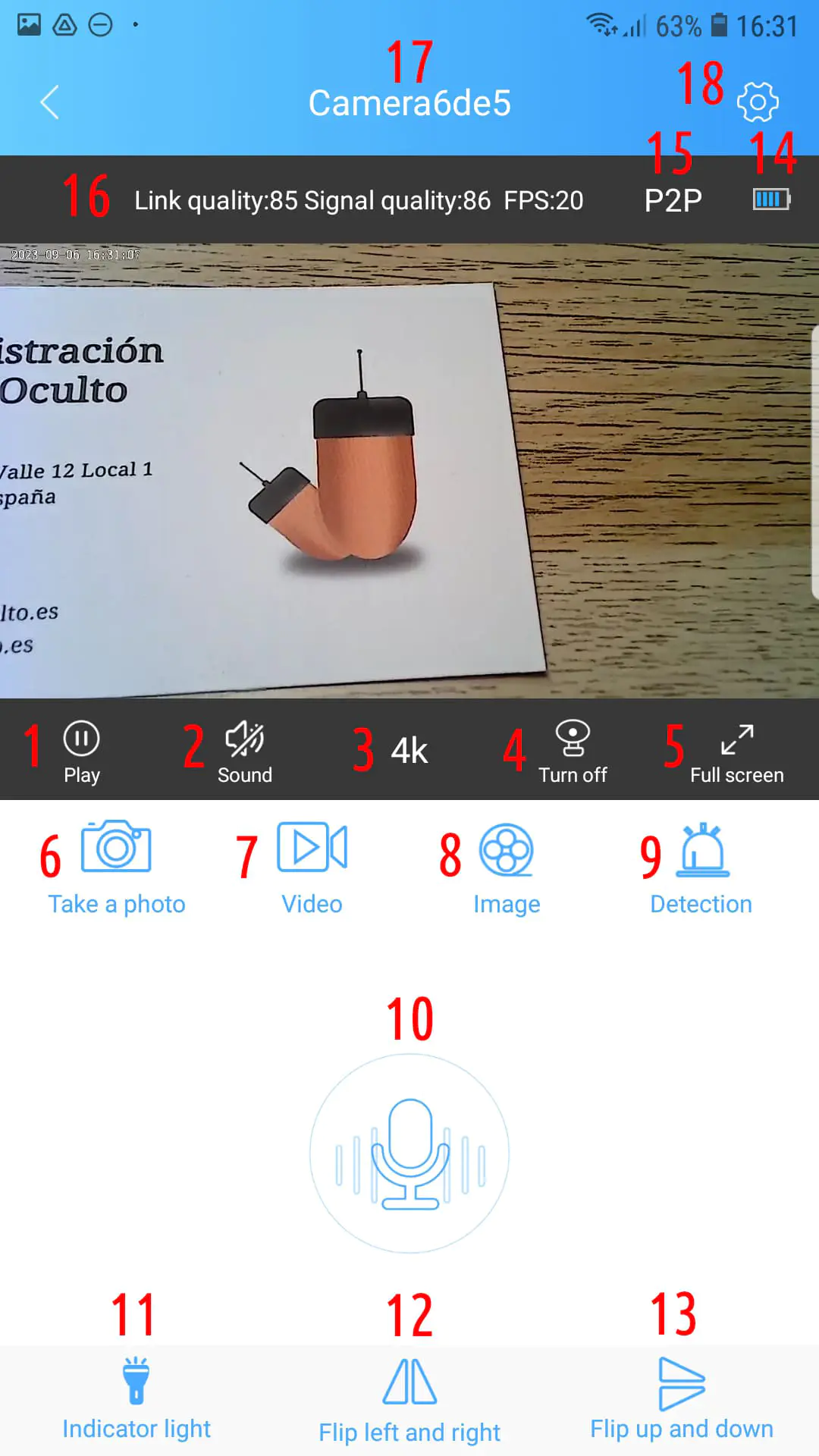 Instruktioner Spy Camera Wifi-knapp 81 Pro Wifi Spy Kamerafunktioner