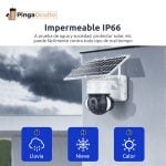 PingaOculto Cámara de Vigilancia Solar 4G impermeable