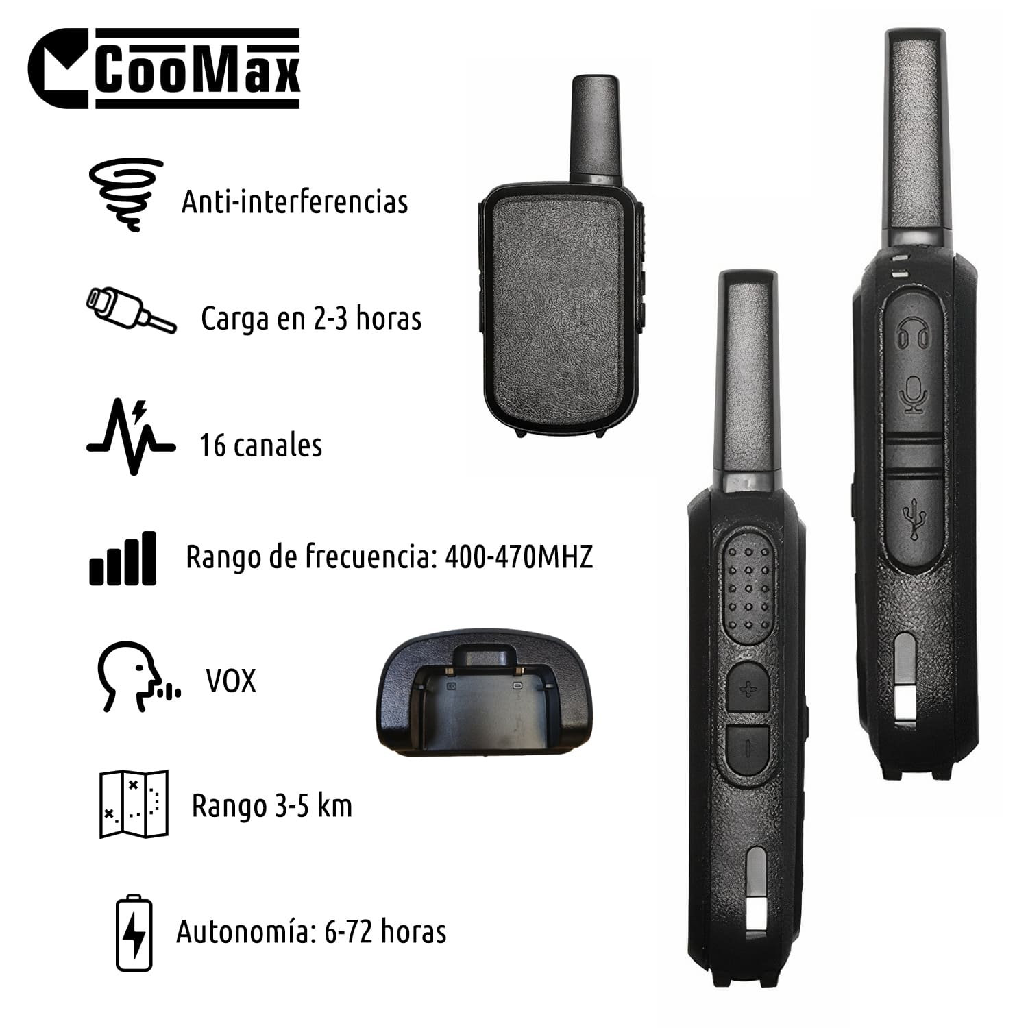 Pinganillo walkie talkie de segunda mano por 10 EUR en Barcelona en WALLAPOP