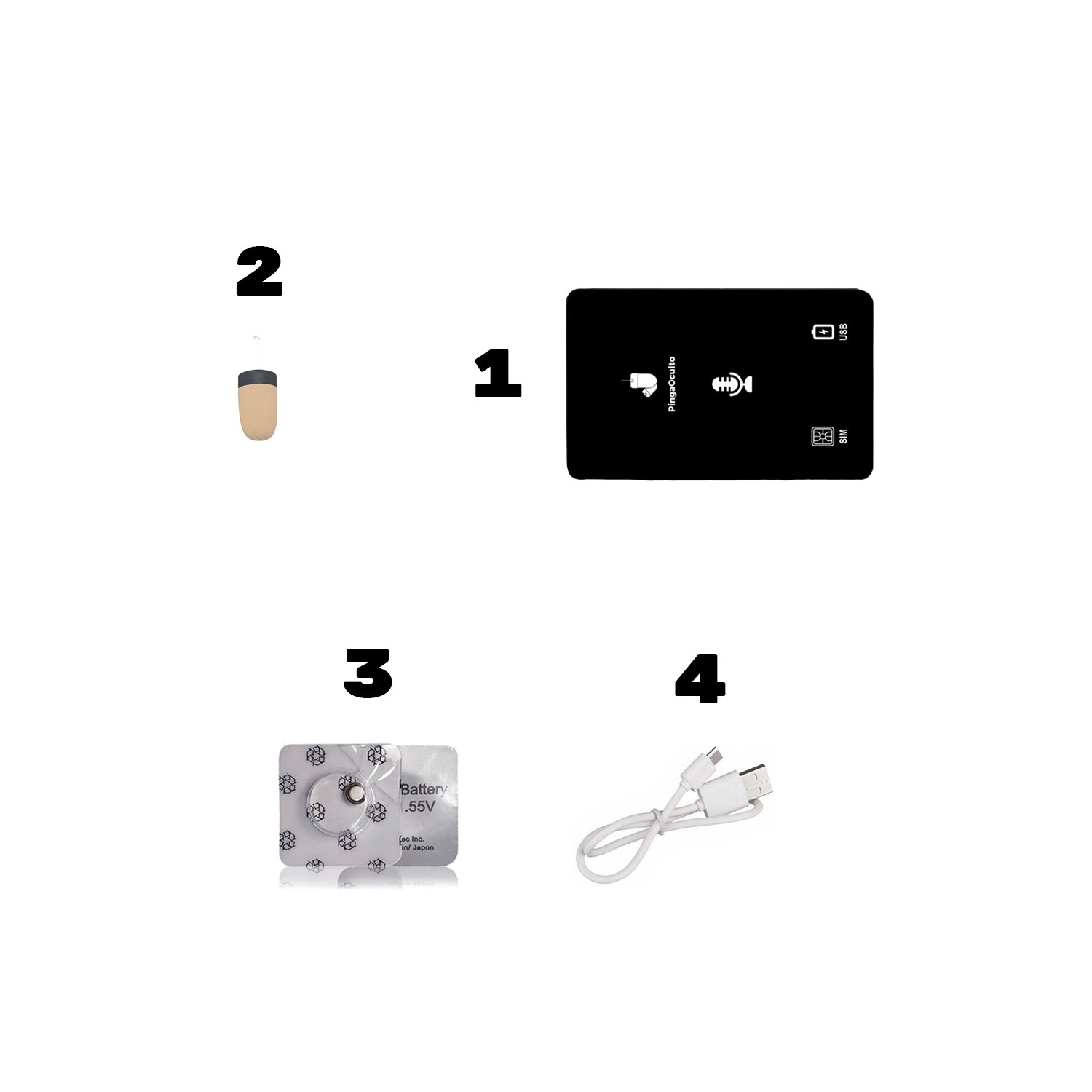 Contenido Kit Tarjeta GSM Pinganillo Vip Pro