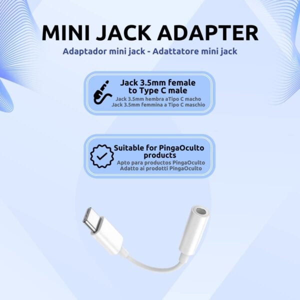 Adaptador Jack 3.5mm Tipo C Características