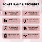 Grabadora Espía Power Bank Características