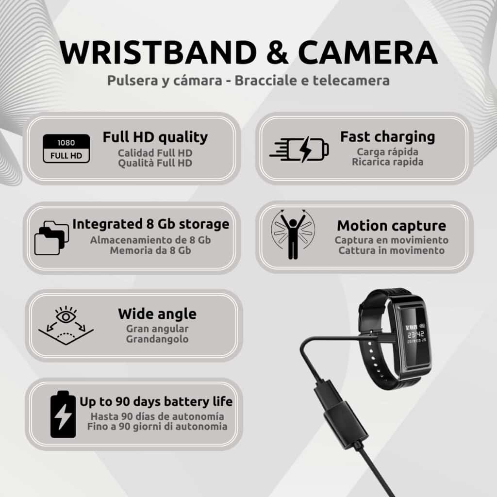 Pulsera Cámara Espía Características