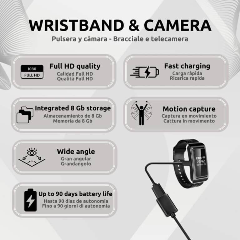 Pulsera Cámara Espía Características