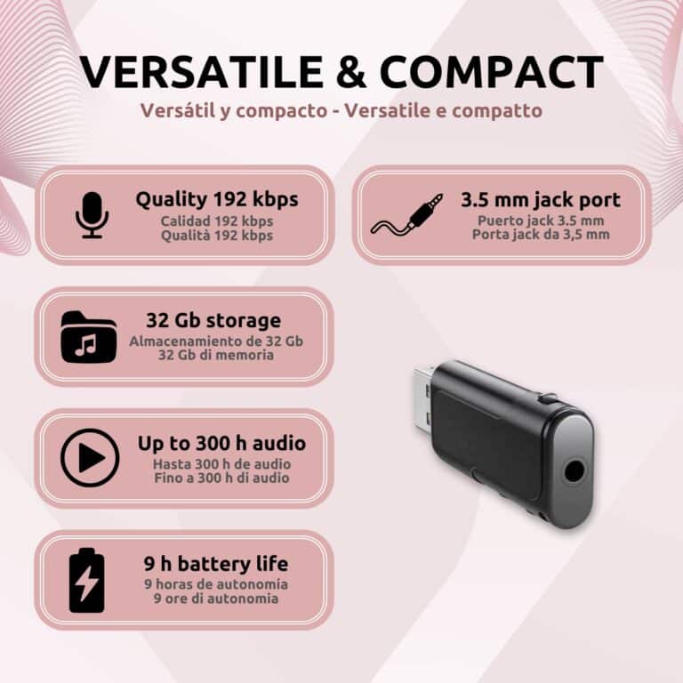 USB Micrófono Espía Características SK002