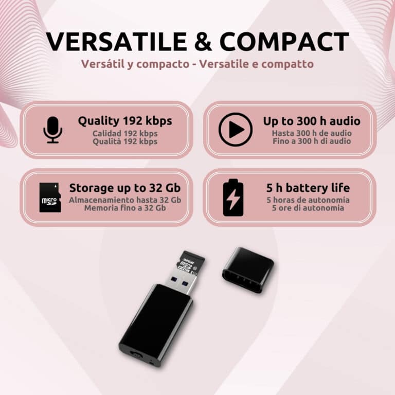 USB Micrófono Espía Características VR01