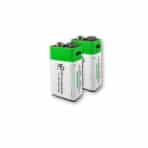 Pilas 9V Recargables 650mAh Litio para Pinganillo Nano