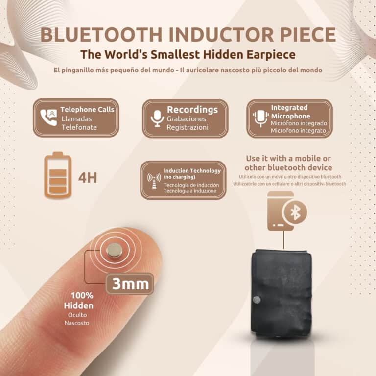 Pinganillo Nano Pieza Inductora Bluetooth Funcionalidades