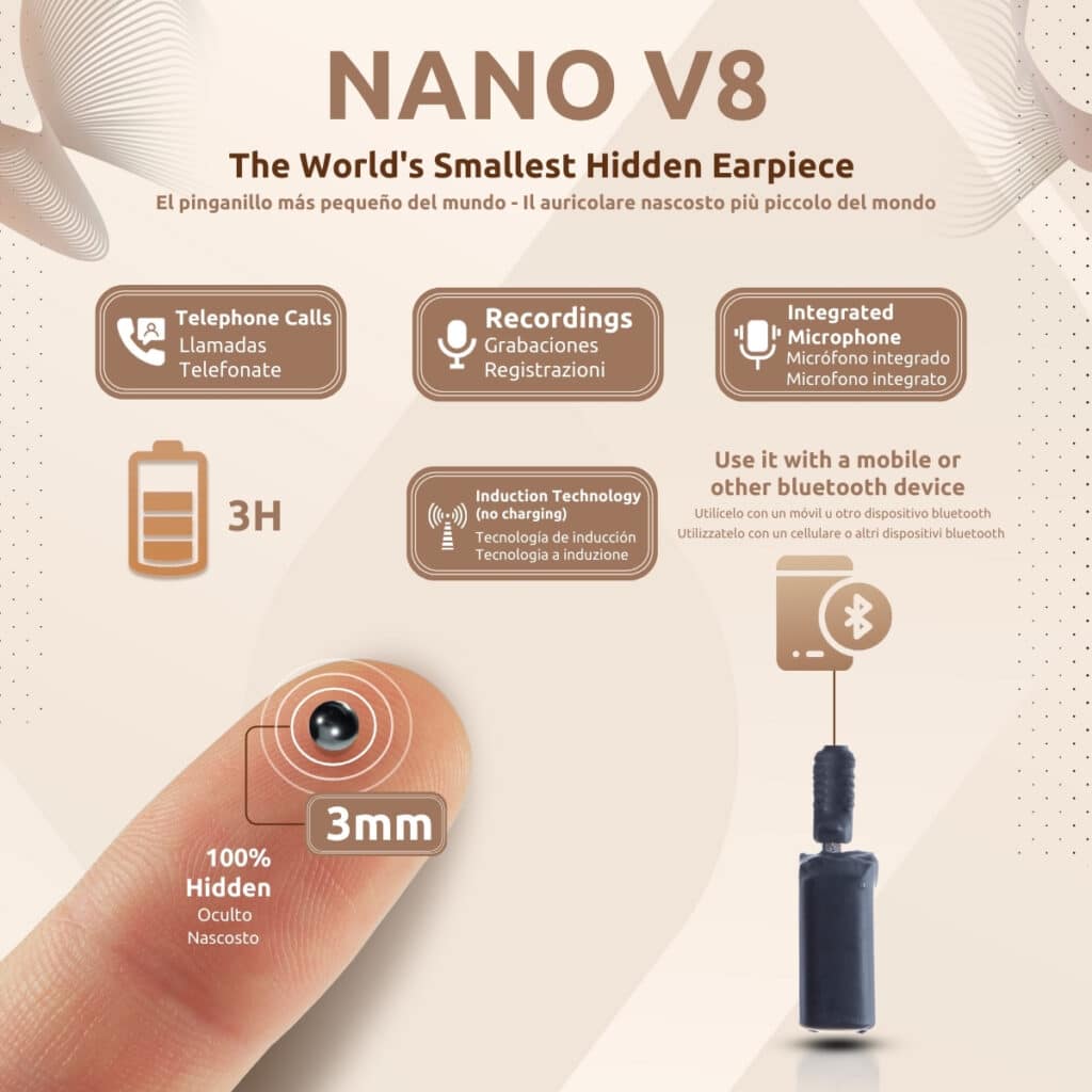 Pinganillo Nano V8 Funcionalidades