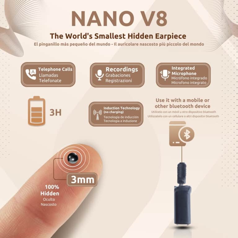 Pinganillo Nano V8 Funcionalidades