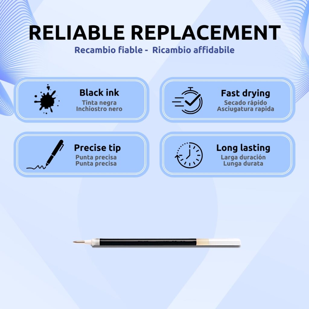 Tinta para Bolígrafo Bluetooth Características
