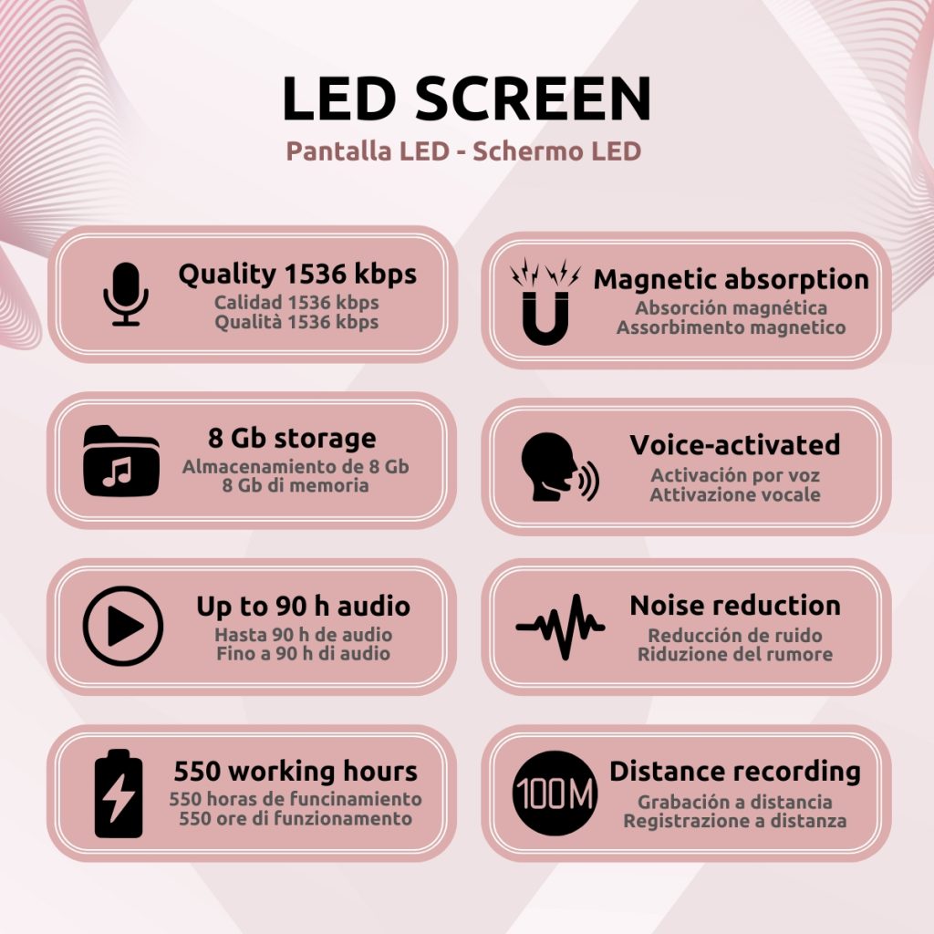 _Grabadora Espía Imantada Gran Autonomía Características Q73