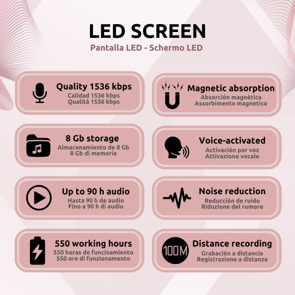 _Grabadora Espía Imantada Gran Autonomía Características Q73