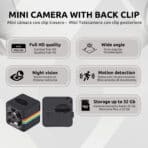 Mini Cámara Espía Full HD Clip Características
