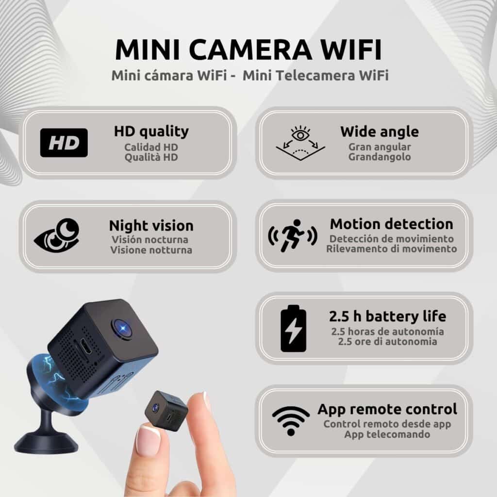 Mini Cámara Espía Wifi HD