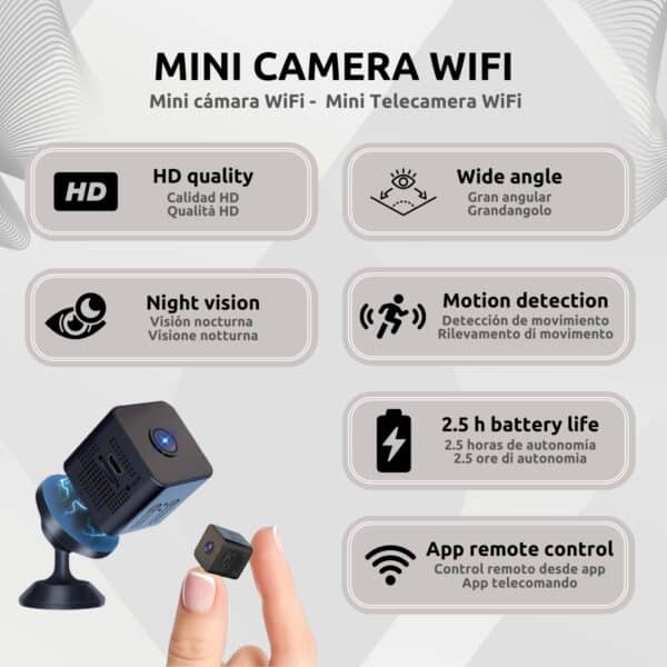 Mini Cámara Espía Wifi HD