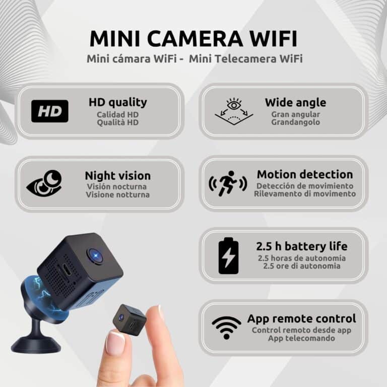 Mini Cámara Espía Wifi HD