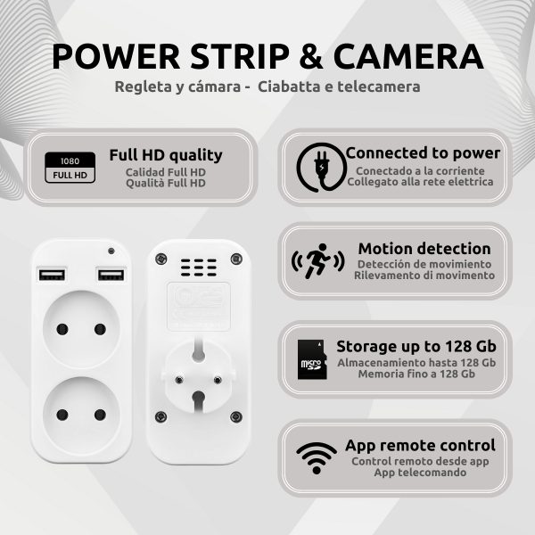Regleta Cámara Espía Wifi Características S4