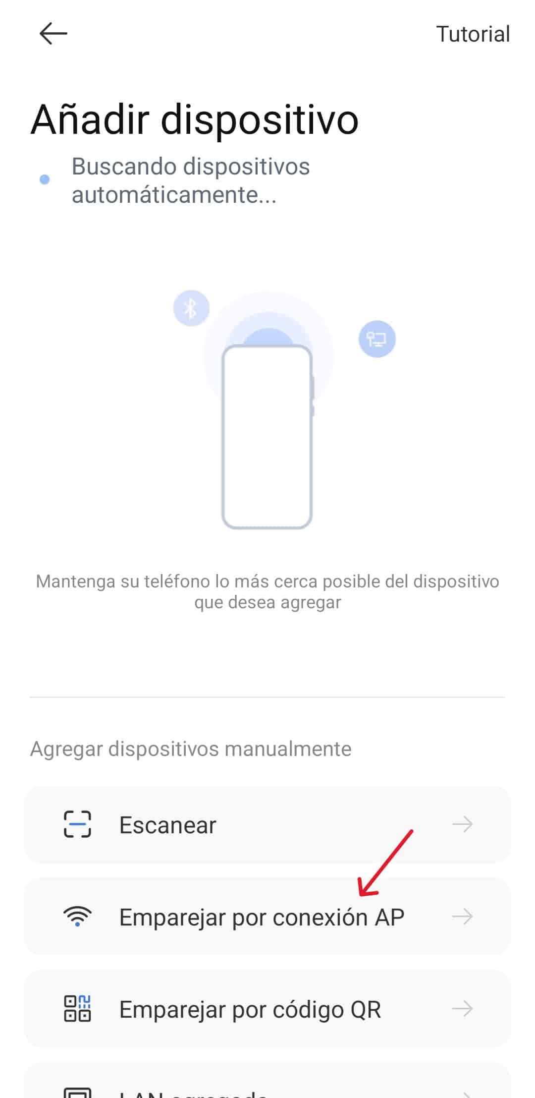 Weihome Emparejar Conexión AP 5