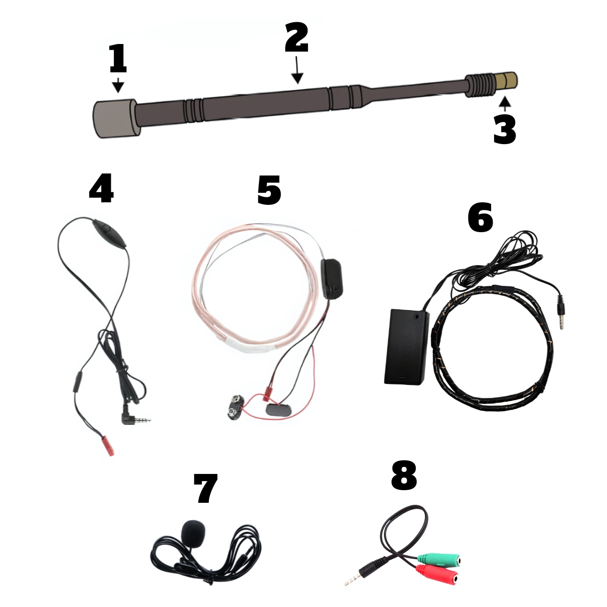 Contenido Pinganillo Nano + Mic + Pro