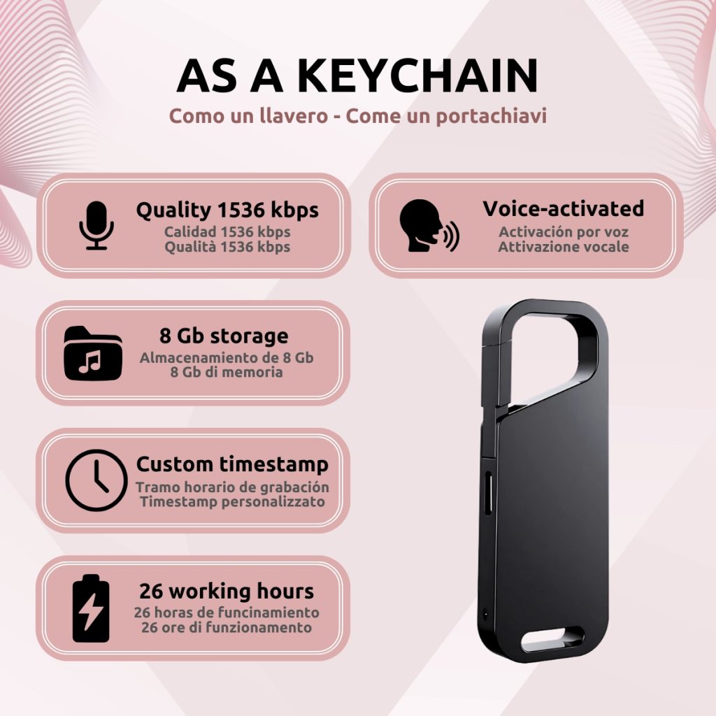 Llavero Grabadora Características S28