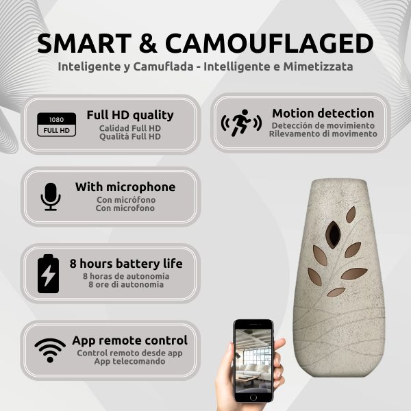 Ambientador Cámara Oculta Wifi Full HD Características