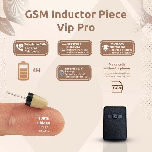 Pieza GSM + Pinganillo Vip Pro SuperMini Funcionalidades