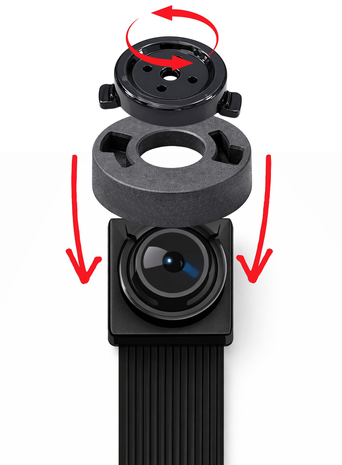 Botones Pieza Fijadora Cam Wifi Pro